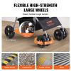 Pet Stroller, 4 Wheels Dog Stroller Rotate with Brakes, 35lbs Weight Capacity, Puppy Stroller with Detachable Carrier, Storage Basket and Cup Holder